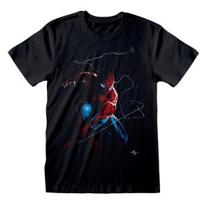 Spider-Man - T-Shirt für Herren/Damen Uni HE402 (L) (Schwarz)