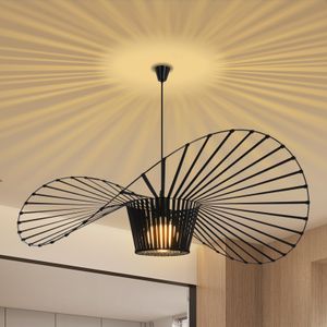 ZMH Pendelleuchte Esstisch Hängelampe Modern - Schwarz Wohnzimmer Kronleuchter 140CM Vintage E27 Esstischlampe Höhenverstellbar Esszimmer Hängeleuchte Kreative Esstischlampe ohne Leuchtmittel