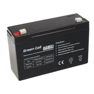 Green Cell AGM-Batterie 6V 12Ah - Batterie - 12.000 mAh versiegelte Blei-Säure-Batterie (VRLA)