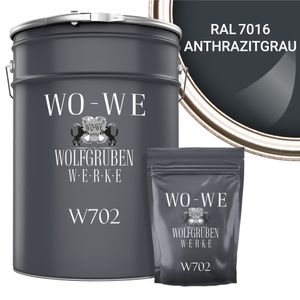 2K Epoxidharz Garagenfarbe Bodenbeschichtung W702 Anthrazit-Grau RAL 7016 - 10Kg