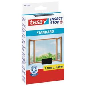 Tesa Fliegengitter Standard für Fenster 130 cm x 150 cm Weiß