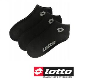 Lotto 3er-Pack Sneakers Socken Sneaker Socks Schwarz Uni Gr 35/38