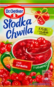 Dr. Oetker Sweet Moment želé s kúskami ovocia brusnicová príchuť 32,5 G