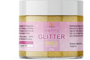 GoodBake Happy Glitter reines Glitzerpuder essbar - Gold (10g)