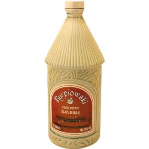 Kurpiowski Dwojniak Honig 0,5L (Halber) 0,5L im Steinzeuggefäß | Met Honigwein Metwein Honigmet | 500 ml | 16% Alkohol | Apis | Geschenkidee | 18+