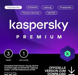 Kaspersky Lab Premium, 3 User, 1 Jahr, ESD (multilingual) (Multi-Device) Kaspersky Lab Premium, 3 User, 1 Jahr, ESD (multilingual) (Multi-Device)