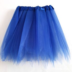Tütü Tüllrock Petticoat Ballett Kleid gezackt Junggesellenabschied Fasching Erwachsen M L XL Blau