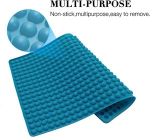 Silikon Backmatte, Silikonbackform, 1.2cm Halbkugel Silikonmatte mit Noppen,Backform für Hundekekse & Hundeleckerlies, Backpapier - Backunterlage - Pralinenform