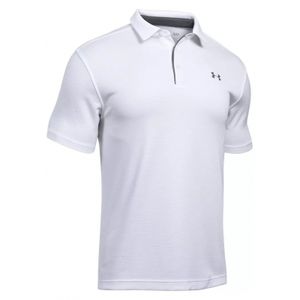 Under Armour Herren Freizeit Sport Polo UA Tech Polo weiss, Größe:M