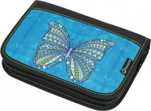 Dievčenský školský peračník CASE MERCURY 9 B TURQUOISE/BLACK