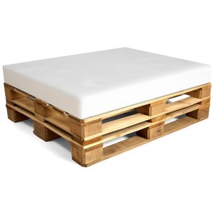 Schaumstoffplatte, Palettenkissen 120x80, Keilkissen, Bodenmatratze - Ideal für Palettenmöbel & Bett