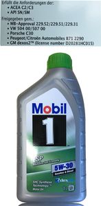 Mobil 1 ESP Formula P 5W-30 20 Liter