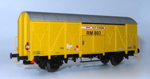 Rivarossi HR S 6639 H0 H.F. Wiebe Güterwagen RM 803 mit Schlusslicht limitiert DC