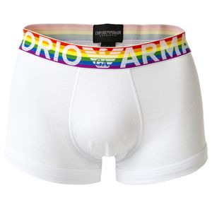 EMPORIO ARMANI Herren Trunks - Pride, Logo-Bund, Geschenkverpackung Weiß XL