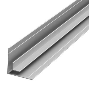 6mm, S-Polytec® Alu Inneneck-Profil Silber (eloxiert) in 2 Meter länge | Hochwertiges EN AW 6063 T6 | Korrosionsbeständig | Für Innen und Außen