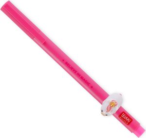 Legami - Gelschreiber mit dekorativem Tier - Lovely Friends, Unicorn-Thema, nicht rollend, rosa Tinte, entfernbares und wieder kombinierbares Tier, 0,5 mm Spitze