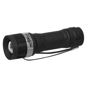 EMOS LED Zoombare Taschenlampe, IP43 wasserdicht und frostbeständig, 75lm, 125 m Leuchtweite, 15 St. Laufzeit, P4702