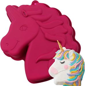 GKA XL 3D Silikon Backform Einhorn Pony Silikonbackform 26 cm Kuchenform Silikonform