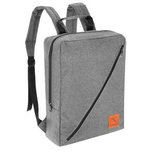 Granori Handgepäck Rucksack 40x30x10 cm - Leichte kleine Kabinengepäck Reisetasche 12 l für Flug mit Lufthansa in grau