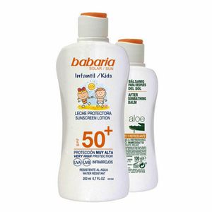 Babaria Sunscreen Lotion Spf50+ Waterproof 200ml+aloe After Sun 100ml  One Size