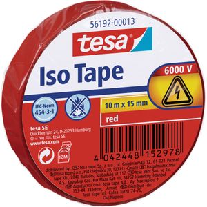 tesa Isolierband ISO TAPE 15 mm x 10 m rot