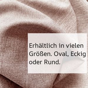 Hochwertige Stofftischdecke Leinenlook wasserabweisend schmutzabweisend Gartentischdecke wetterfest Tischdecke Tafeldecke Tischtuch Altrosa Eckig 130x130cm