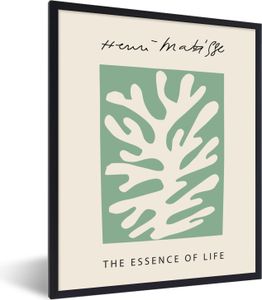 MuchoWow® Gerahmtes Poster Kunst - Natur - Formen - Abstrakt - Henri Matisse 30x40 cm - Poster mit Schwarzem Bilderrahmen Wandposter Rahmen Foto Bilder - Wanddeko - Kunstdrucke
