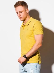 Ombre Clothing Pánské basic polo tričko Douglas žlutá XL