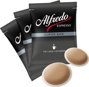 Alfredo Espresso Kaffeepads einzeln verpackt, 50 Stück