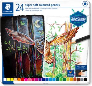 STAEDTLER Buntstift super soft 24er Metalletui