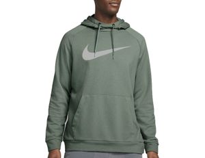 NIKE Herren Hoodie Pullover Kapuzenpullover Nike Dri-FIT Trainings-Hoodie, Farbe:Grün, Größe:2XL, Artikel:-357 jade smoke / light bone
