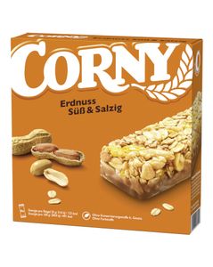 Classic Süß & Salzig Erdnuss Müsliriegel von Corny, 6x25g