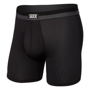 SAXX Sport Mesh Boxer Brief Black M Fitness Unterwäsche