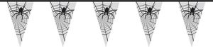 Spinnengirlande Halloween Raumdekoration transparent 6 m