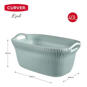 Curver kosz na bieliznę Knit 40 L Jasnoniebieski