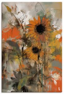 ARTland Leinwandbilder Sonnenblumen Abstract Größe: 40x60 cm