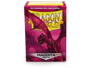 100 Dragon Shield Matte Card Sleeves / Hüllen, Farbe:magenta