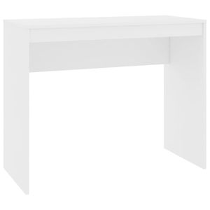 vidaXL Stôl biely 90×40×72 cm odvodený výrobok z dreva