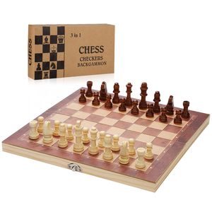 EINFEBEN Schachspiel Brettspiele PEARL Holz Star wars Reiseschach Figuren 3 in1 29*29CM Schach