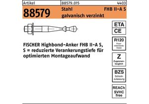 Fischer Highbond Anker FHB II-A S - Standard - FHB II-A S M10 x 75/10 -10 Stk