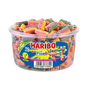 Haribo Rainbow Pixel sauer veggie Fruchtgummi Konfekt Stücke 1200g