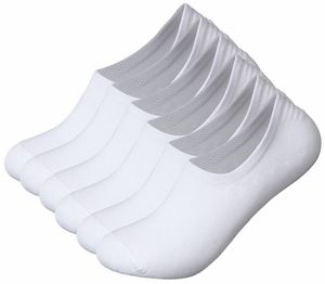 10 Paar unsichtbare Sneakersocken Füßlinge mit Silikon-Streifen Weiß Größe 39-42