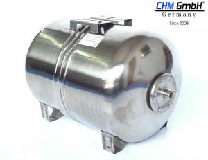 CHM GmbH® 100 L Membrankessel Edelstahltank, Druckbehälter,  Druckkessel 8 Bar Hauswasserwerk