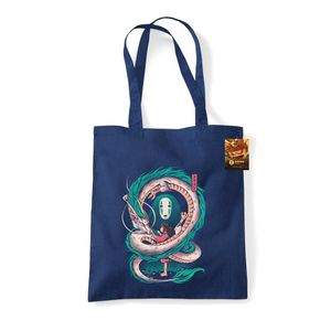 Ilustrata - Tote bag "The Girl And The Dragon" PM9380 (jedna veľkosť) (námornícka modrá)