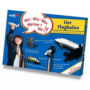 NORIS Der Flughafen Wissensspiel inkl. DVD Fragespiel Kartenspiel für Kinder Gesellschaftsspiel