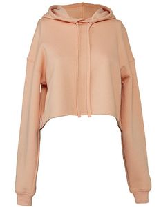 Bella+Canvas Damen Sweatshirt Cropped Fleece Hoodie 7502 Orange Peach XL