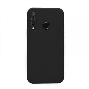 Hülle für Huawei P30 Lite Case Cover Bumper Silikon Softgrip Schutzhülle Farbe: Schwarz