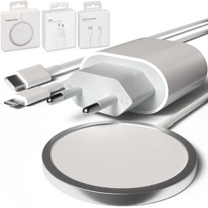 MagSafe Ladegerät für Apple iPhone 14 13 12 11 X Pro | Wireless Charger & USB C Schellladegerät 20w Power Adapter: MagSafe + 20w Ladegerät+ Ladekabel