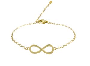 SoulSisters Lieblingsschmuck Armband Infinity 18karat vergoldet Unendlichkeit Acht Doppelacht Gliederarmband