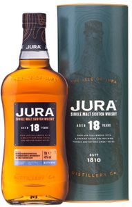 Jura 18 Jahre Single Malt Scotch Whisky in Geschenkpackung | 44 % vol | 0,7 l